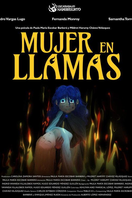 Mujer en llamas 2025 official movie poster