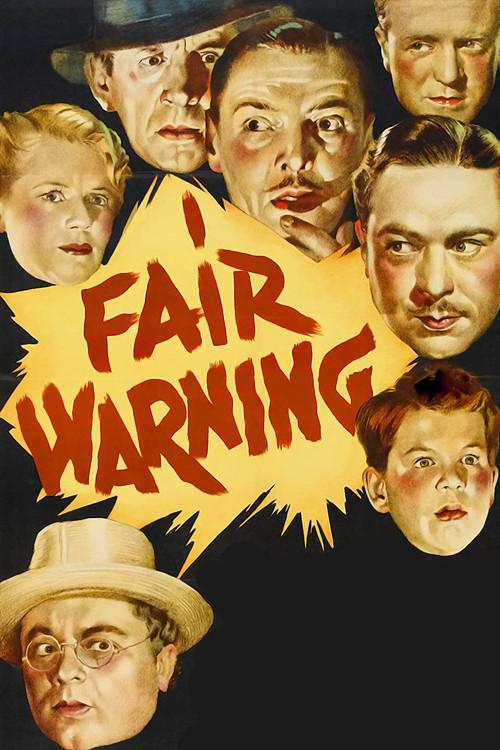 Fair Warning 1937 official movie poster
