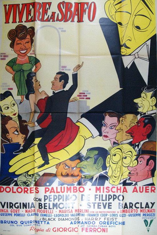 Vivere a sbafo 1950 official movie poster