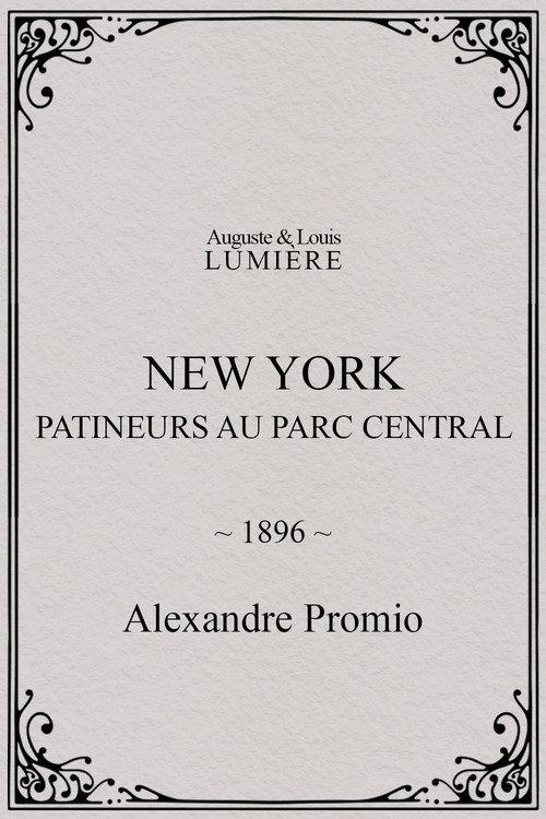 New York, patineurs au Parc central 1896 official movie poster