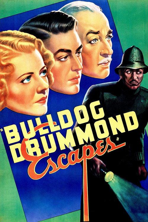 Bulldog Drummond Escapes 1937 official movie poster