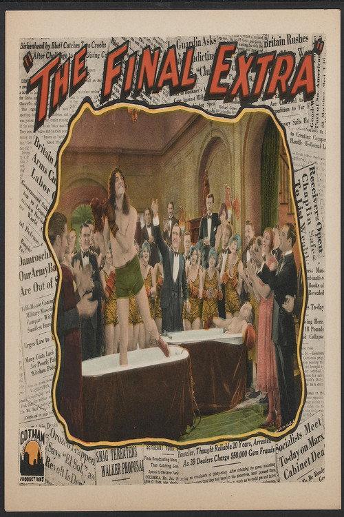 The Final Extra 1927 official movie poster