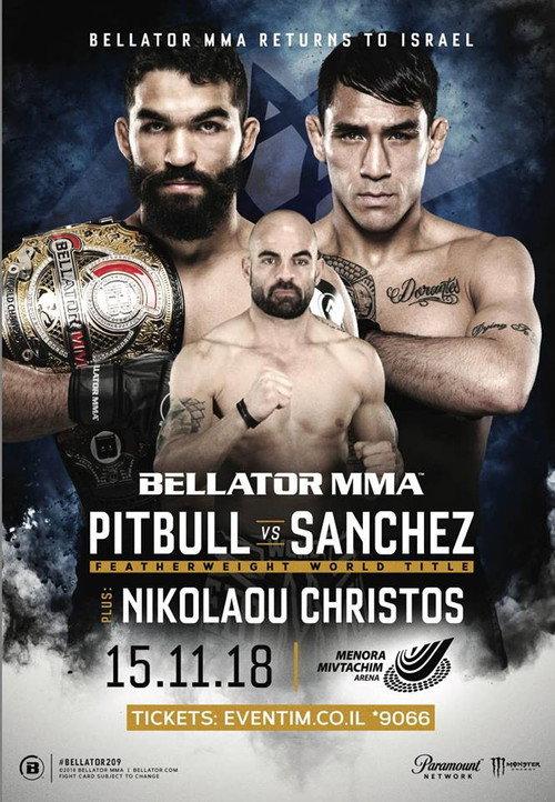 Bellator 209: Pitbull vs. Sanchez 2018 official movie poster