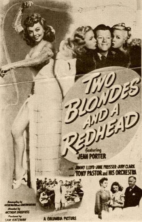 Two Blondes and a Redhead 1947 official movie poster