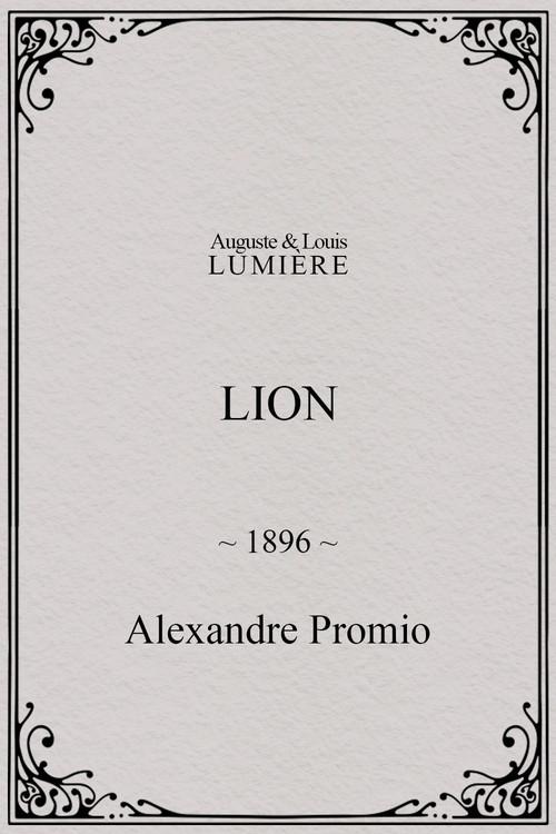 Lion, London Zoological Gardens 1896 official movie poster