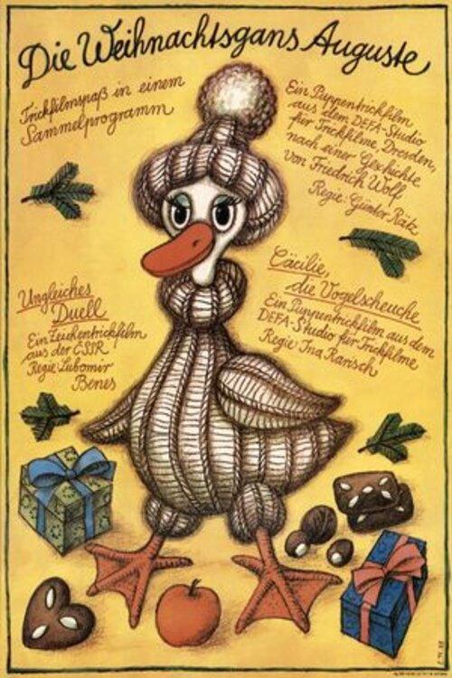 Auguste the Christmas Goose 1985 official movie poster