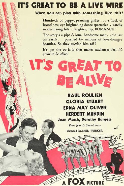 It's Great to Be Alive 1933 official movie poster
