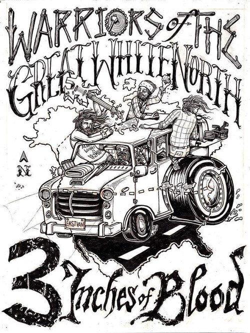 3 Inches Of Blood: Warriors Of The Great White North 2014 official movie poster