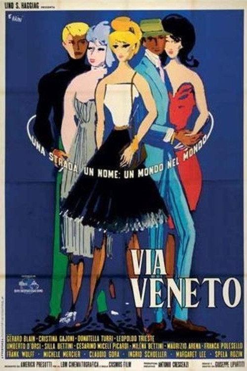 Via Veneto 1964 official movie poster