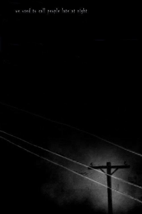 we used to call people late at night 2008 official movie poster