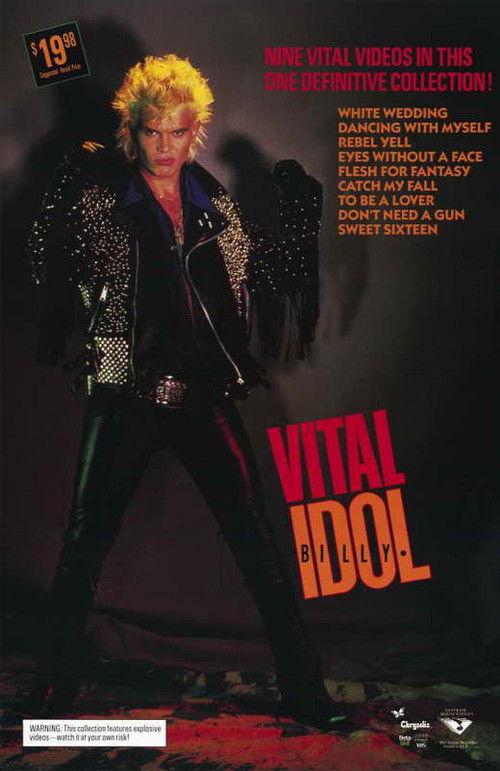 Billy Idol - VITAL IDOL 1987 official movie poster