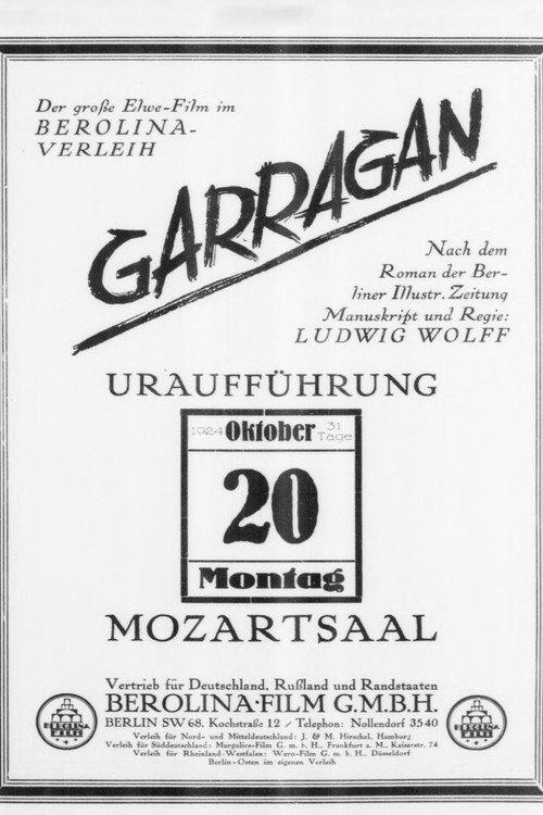 Garragan 1924 official movie poster