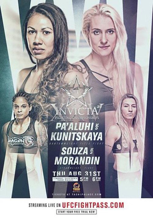 Invicta FC 25: Kunitskaya vs. Pa'aluhi 2017 official movie poster