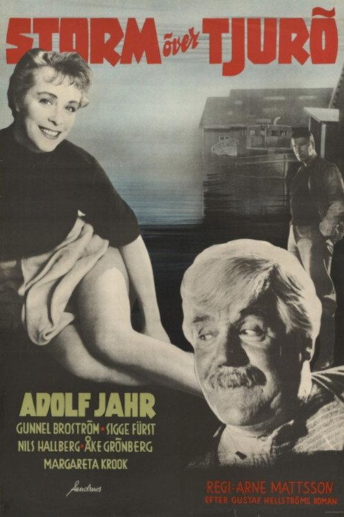 Storm over Tjurö 1954 official movie poster