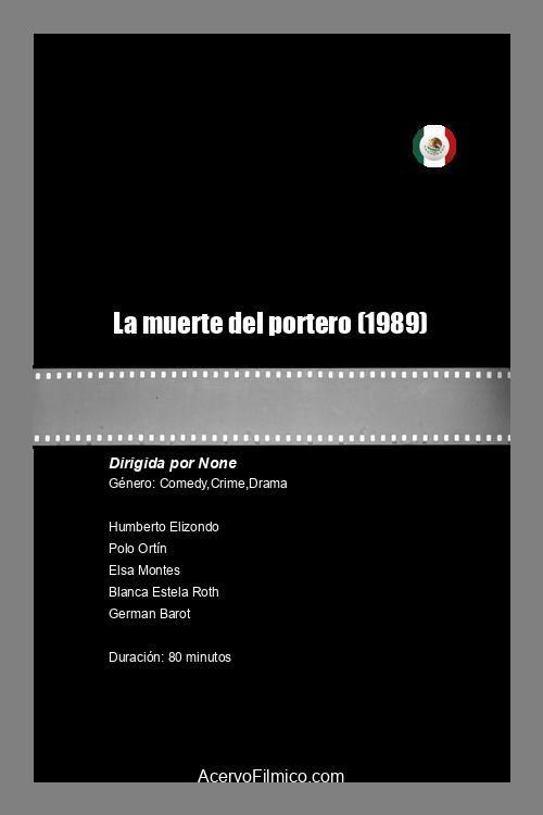 La muerte del portero 1989 official movie poster