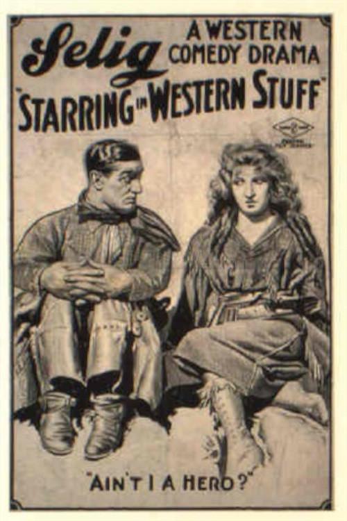Starring in Western Stuff 1917 official movie poster