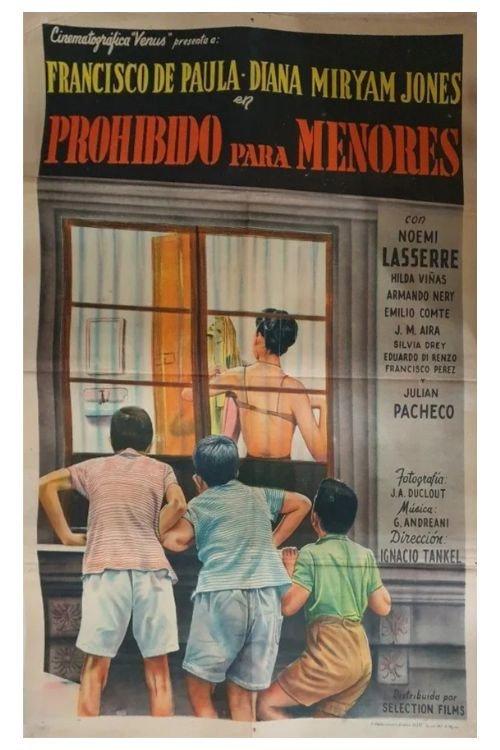 Prohibido para menores 1956 official movie poster