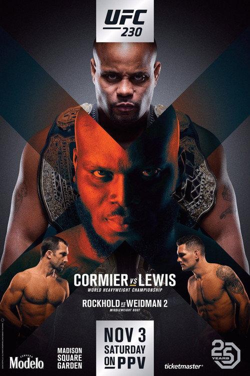 UFC 230: Cormier vs. Lewis 2018 official movie poster
