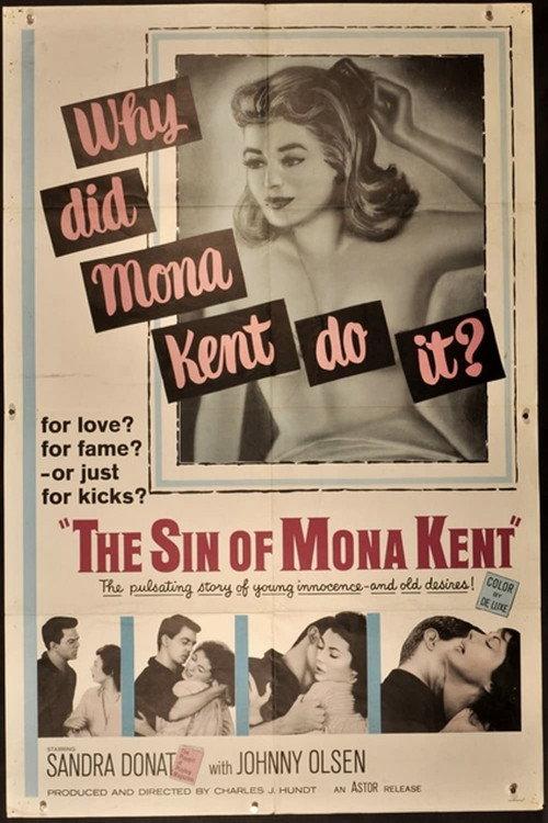 The Sin of Mona Kent 1961 official movie poster