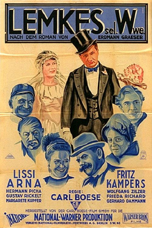 Lemkes sel. Witwe 1928 official movie poster