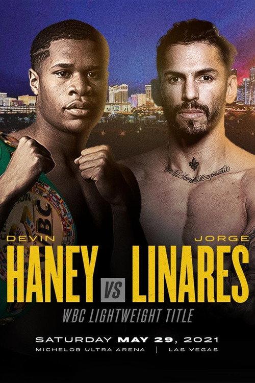 Devin Haney vs. Jorge Linares 2021 official movie poster