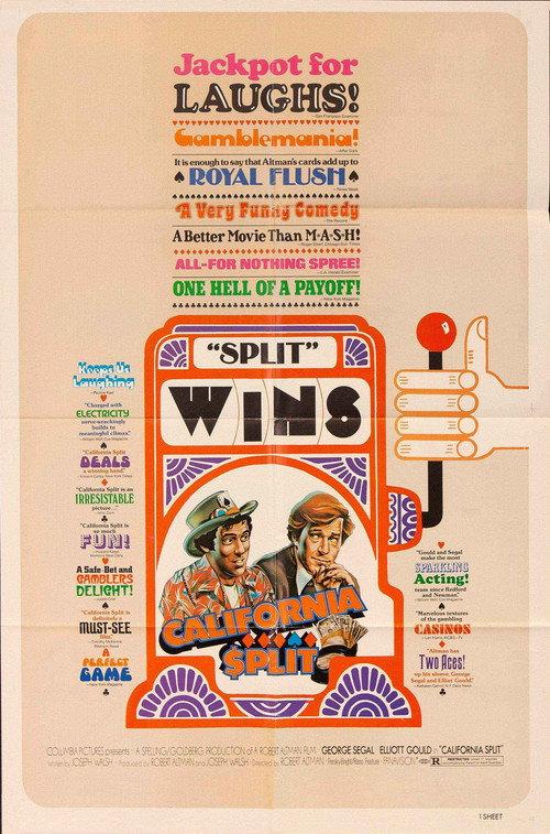 California Split 1974 official movie poster