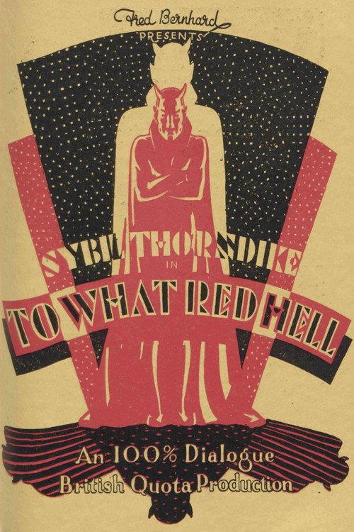 To What Red Hell 1929 official movie poster