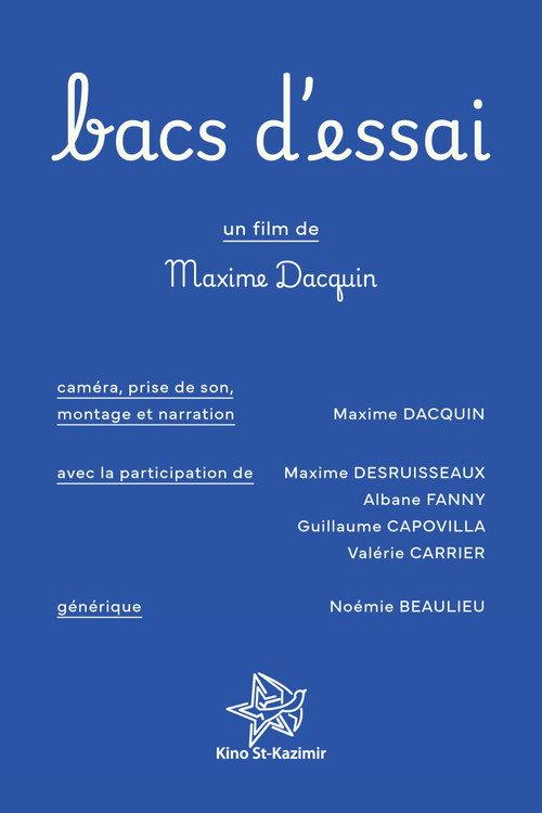 Bacs d'essai 2025 official movie poster
