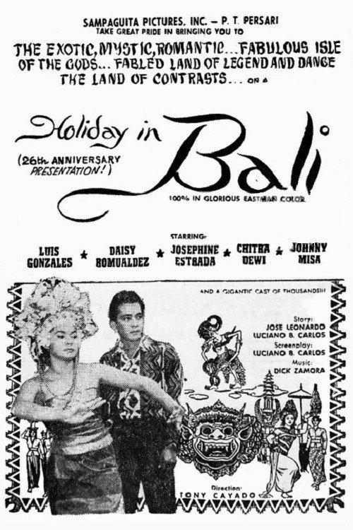 Holiday in Bali 1962 official movie poster
