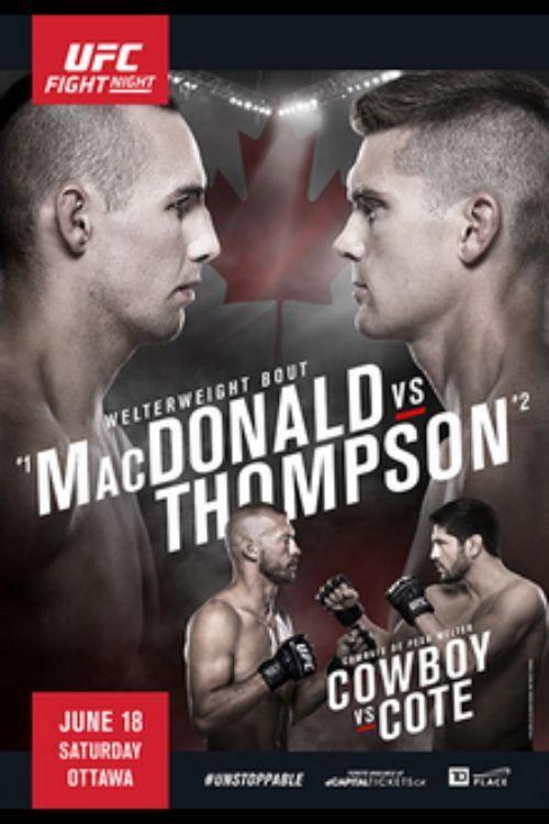 UFC Fight Night 89: MacDonald vs. Thompson 2016 official movie poster