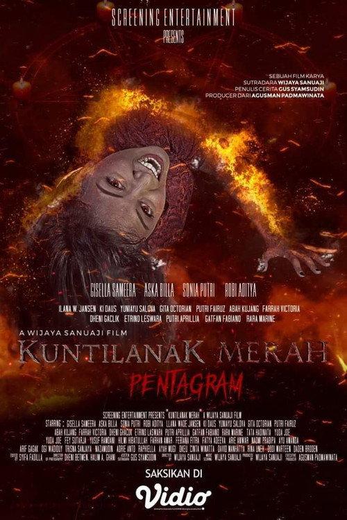 Kuntilanak Merah Pentagram 2022 official movie poster