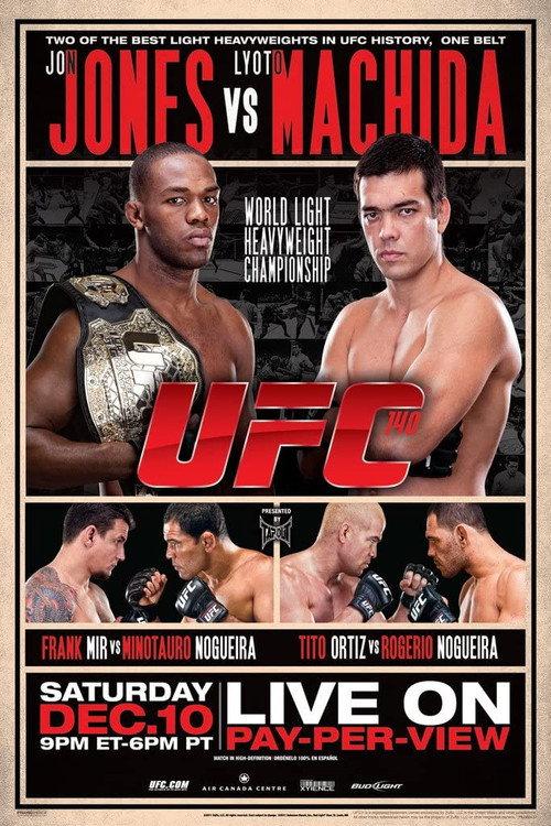 UFC 140: Jones vs. Machida 2011 official movie poster