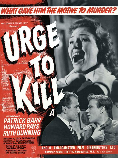 Urge to Kill 1960 official movie poster