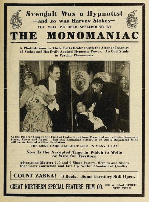 The Monomaniac 1914 official movie poster