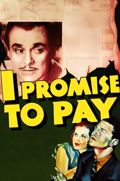 I Promise to Pay 1937 official movie poster