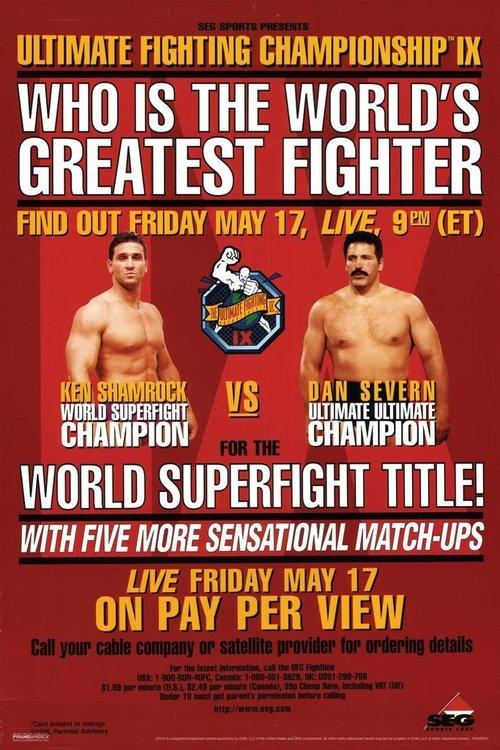 UFC 9: Motor City Madness 1996 official movie poster