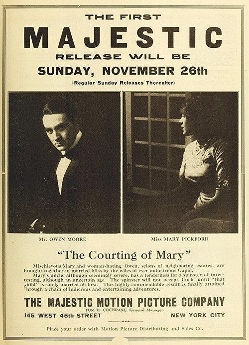 The Courting of Mary 1911 official movie poster