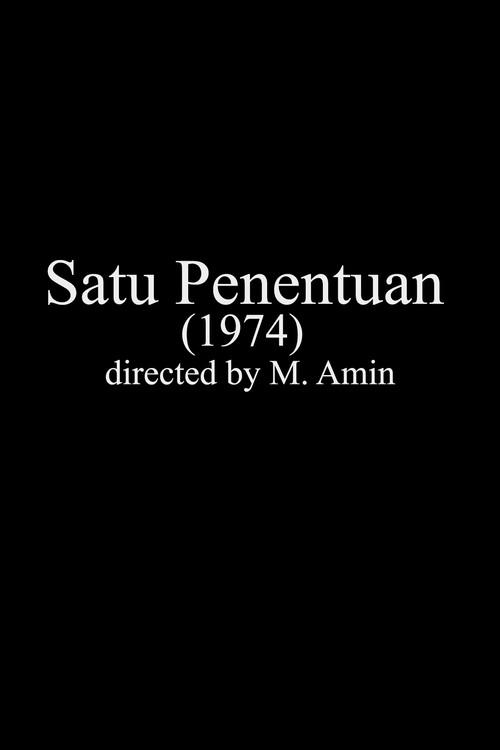 Satu Penentuan 1974 official movie poster