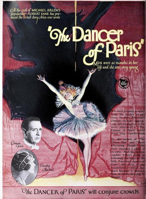 The Dancer of Paris 1926 official movie poster