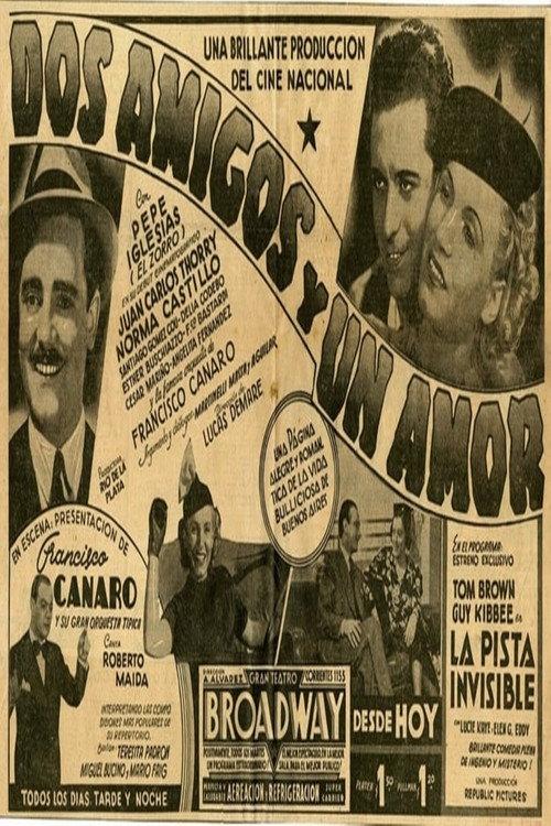 Dos amigos y un amor 1938 official movie poster