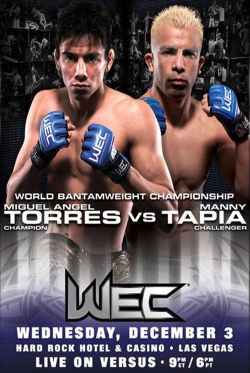 WEC 37: Torres vs. Tapia 2008 official movie poster