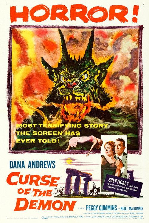 Night of the Demon 1957 official movie poster