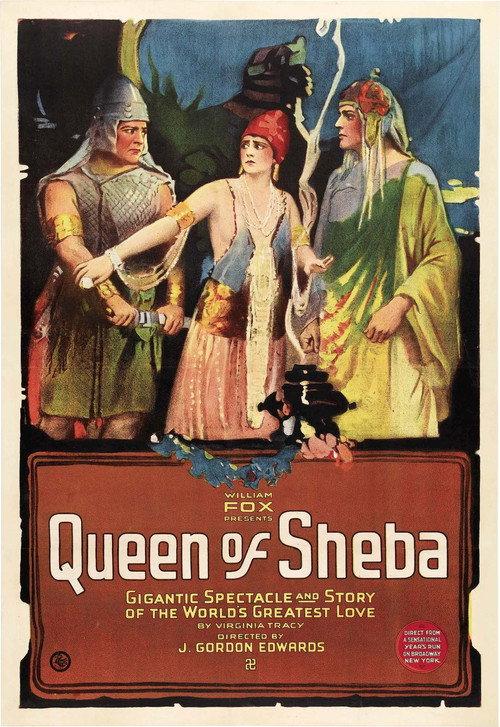 The Queen of Sheba 1921 official movie poster