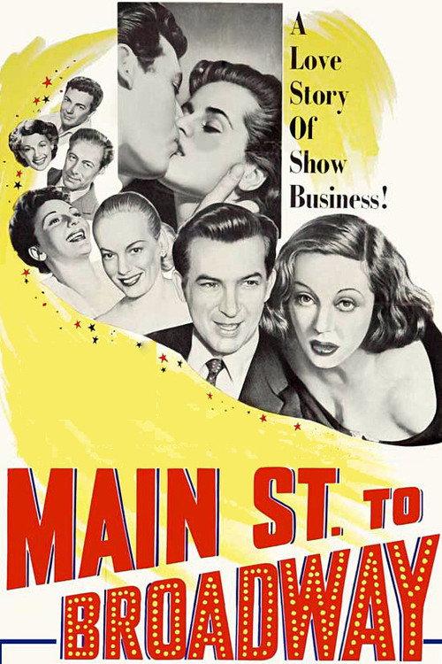 Main Street to Broadway 1953 official movie poster