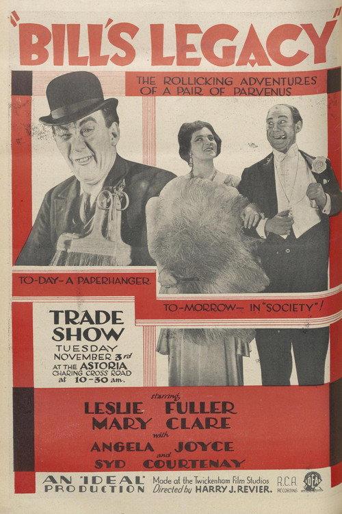 Bill's Legacy 1931 official movie poster