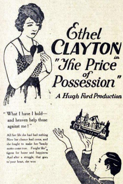 The Price of Possession 1921 official movie poster