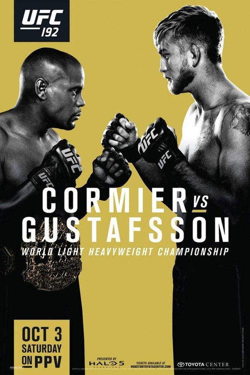 UFC 192: Cormier vs. Gustafsson 2015 official movie poster