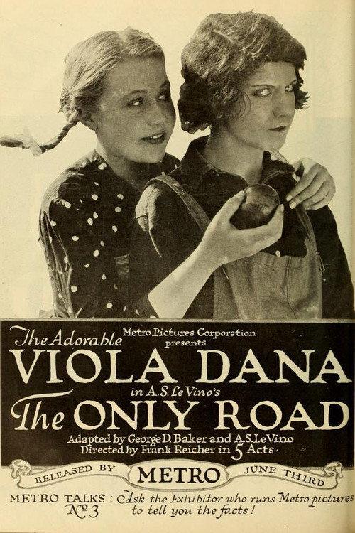 The Only Road 1918 official movie poster