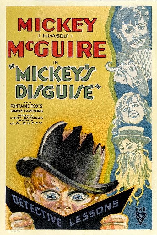Mickey's Disguises 1933 official movie poster