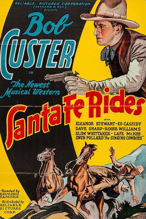 Santa Fe Rides 1937 official movie poster